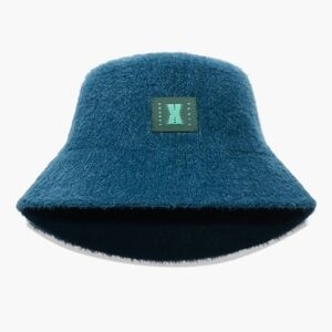 Savage X Fenty Fuzz Fit Knit Bucket Hat, Blue